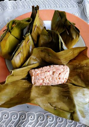 Foto resep Pincuk tahu + teri nasi