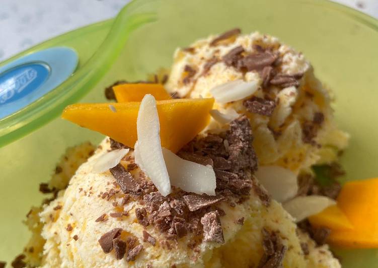 Step-by-Step Guide to Prepare Homemade Mango & Coconut Ice Cream