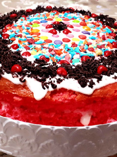 عکسی از دستور کیک توت فرنگی 😋