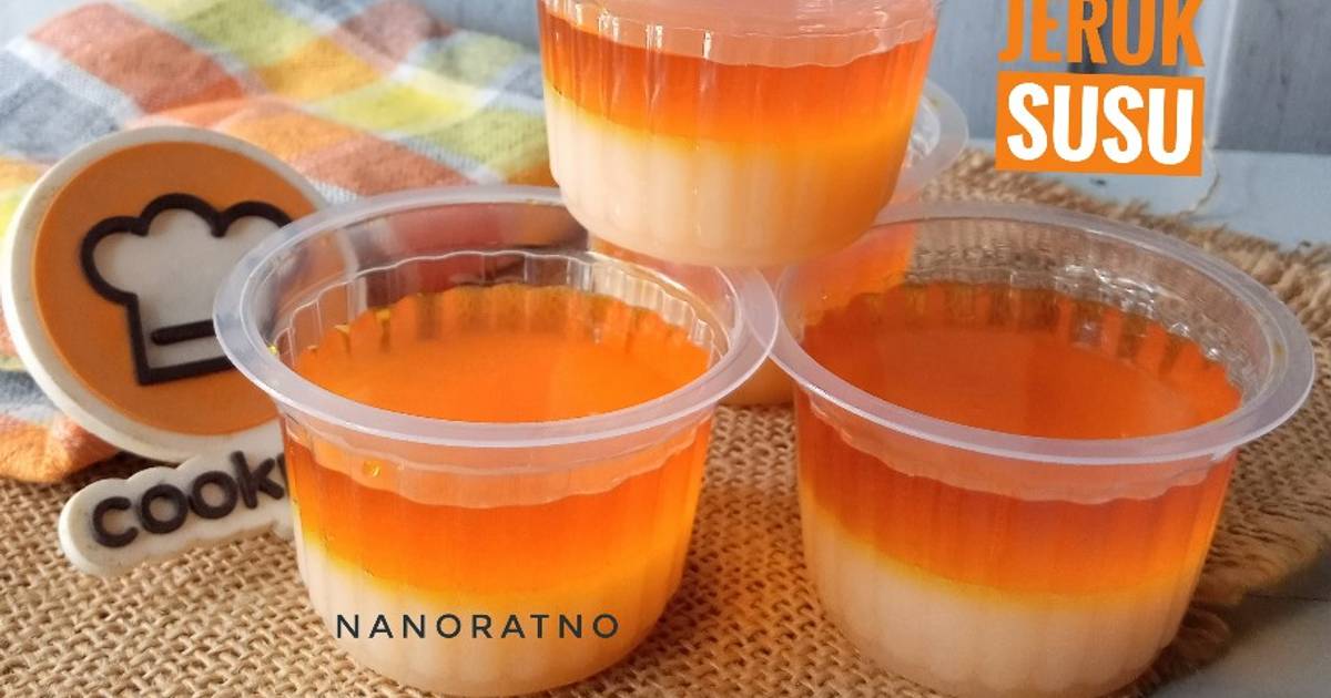 Resep Puding Jeruk Susu Oleh Nanoratno Cookpad