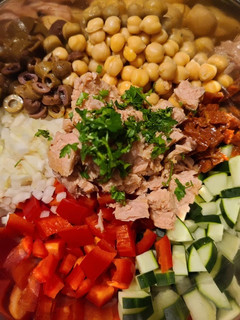 Una foto de Ensalada de Garbanzos