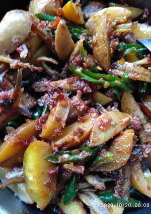 Foto resep Jengkol teri dicabein