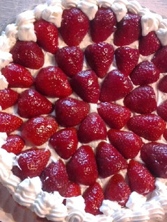 Una foto de Tarta de frutillas