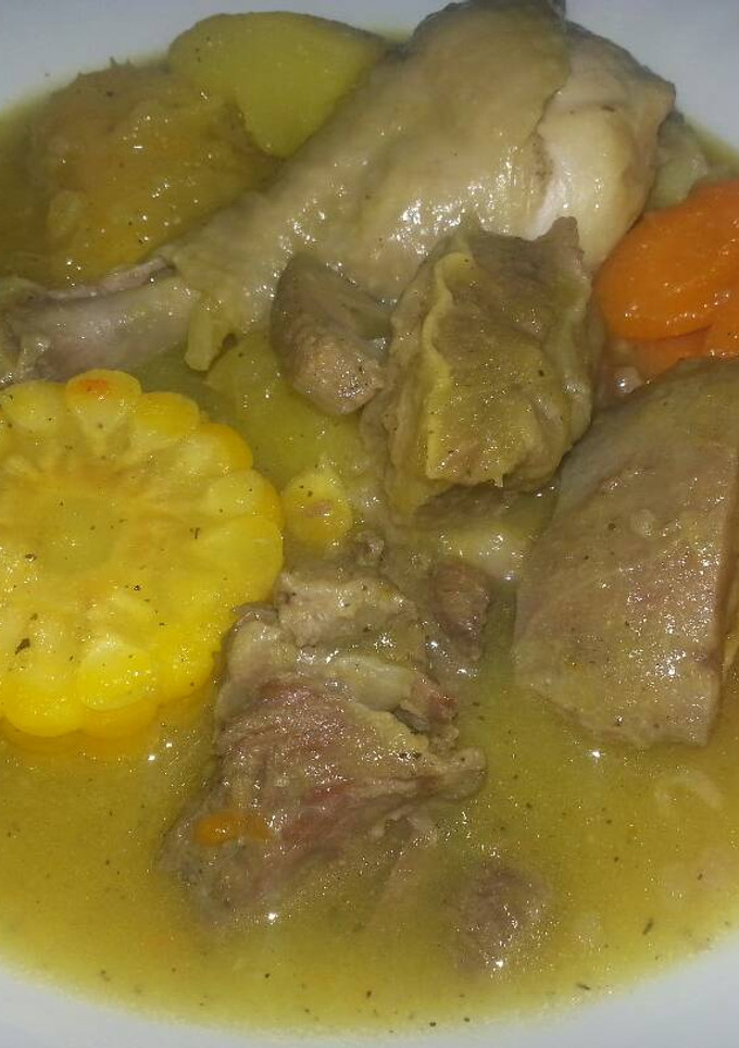 Una foto de Sancocho dominicano