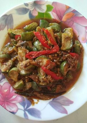 Foto resep Terong + Ikan asin