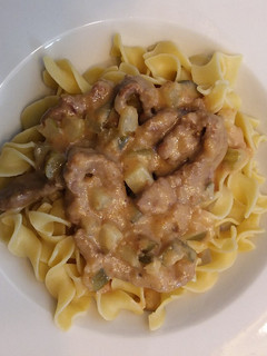 A picture of Finnish Beef Stroganoff.