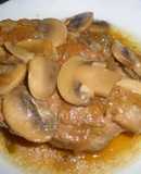 Lomo de cerdo con salsa de champiñones