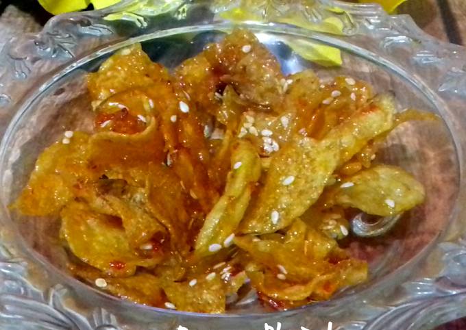 Resep Keripik Kentang Pedas Anti Gagal