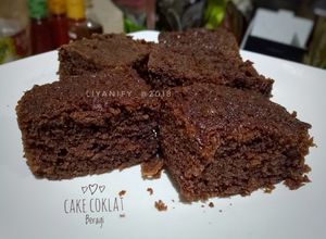 Foto resep Cake Coklat Beragi #kamismanis