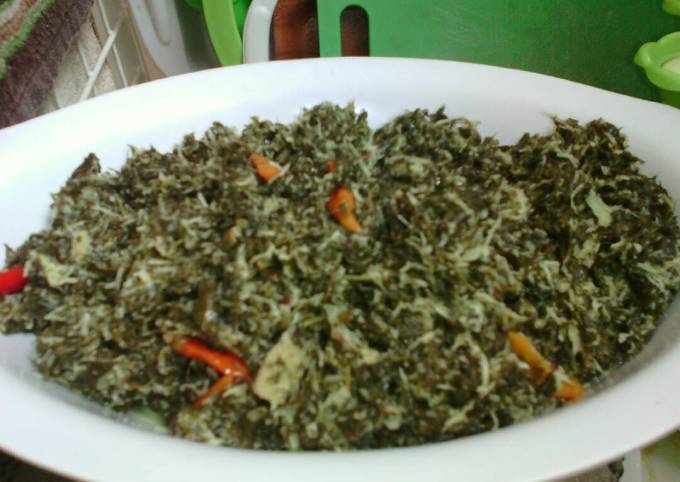 Resep Sayur Tuttu Daun Singkong oleh Rya Prasetya - Cookpad