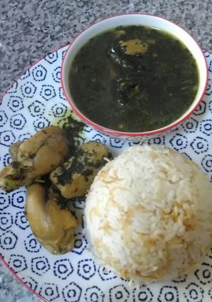 صورة لوصفة ملوخيه ناعمه ورز 😋👏