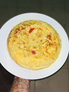 Una foto de Tortilla de papas light y fácil