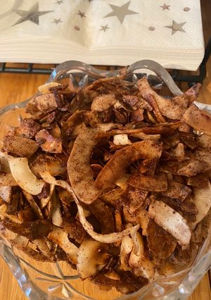 A picture of Coconut crisps🥥🥥🥥.
