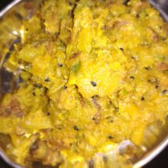 A picture of Bottle gourd stir fry.
