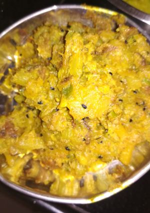A picture of Bottle gourd stir fry.