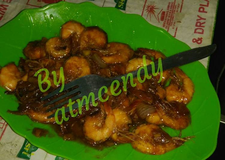 Resep Udang Saos inggris yang Enak