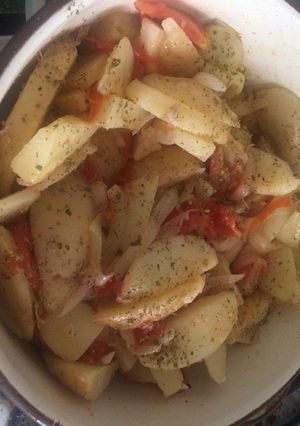 Una foto de Papas arrieras