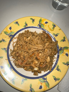 Una foto de Noodles con salsa de cacahuete