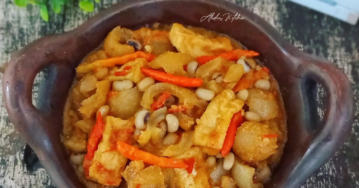 Sambal Goreng Cingur/Kikil Kacang Putih