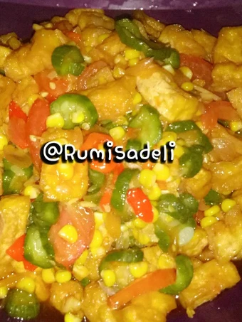 Cara Mudah Membikin Resep Tumis TaYongJa (Tahu Oyong Jagung) pedas manis yang Lezat Sekali Anti Ribet, Bisa Manjain Lidah