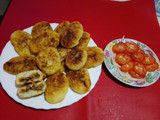 Bombas de papas rellenas