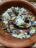 Guiso de arroz vegetariano