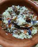 Guiso de arroz vegetariano