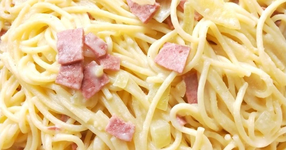 Resep Spaghetti Carbonara versi EKONOMIS oleh Augie 