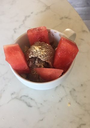 Une photo de Glace choco-banane maison