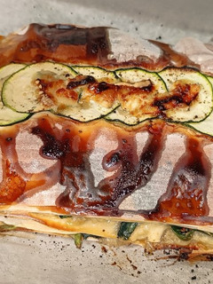 Una foto de Milhojas de espinacas con pasta filo