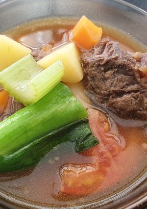 A picture of Beef Soup.