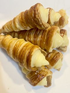 Foto resep Custard Cream Horn Pastry / Kue Cum Cum