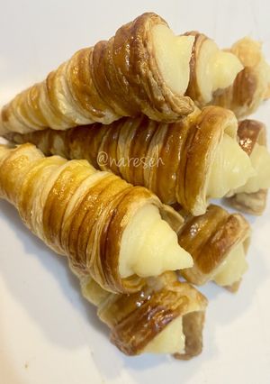 Foto resep Custard Cream Horn Pastry / Kue Cum Cum