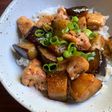 Ponzu Chicken & Eggplant Rice Bowl