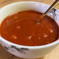 Chick Pea & Tomato Soup 🍅 A picture of Chick Pea & Tomato Soup 🍅.