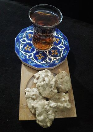 عکسی از دستور شیرینی گردویی پفکی نسکافه ای