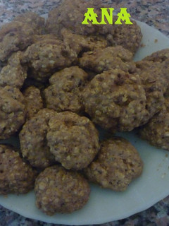 Una foto de Galletitas de avena en microondas