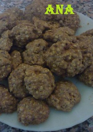 Una foto de Galletitas de avena en microondas