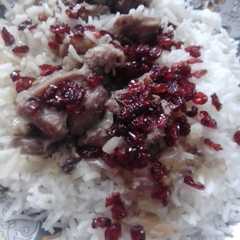 A picture of چلو گوشت.