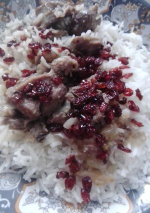 عکسی از دستور چلو گوشت