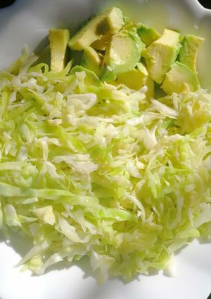 A picture of Steamed cabbage.