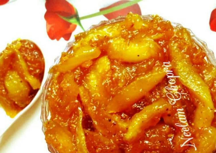 Simple Way to Prepare Speedy Kache Aam ka Khatta Meetha Achar