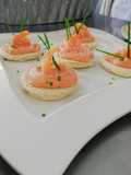 Canapés de camarón