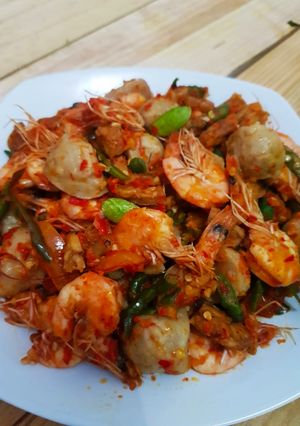 Foto resep Baso Udang Sambal Pete