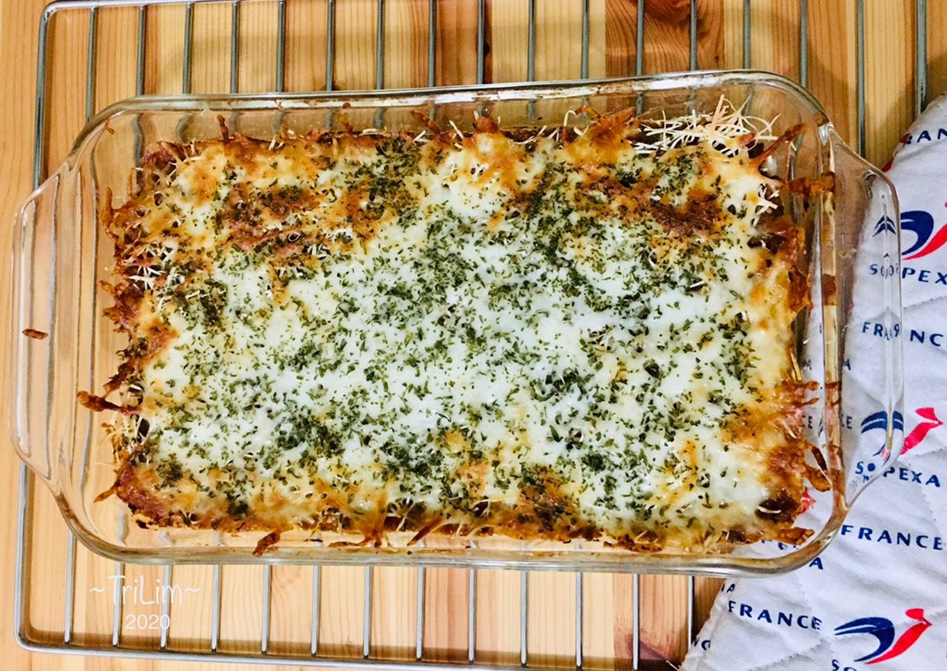 Cheesy Bolognaise Baked Rice