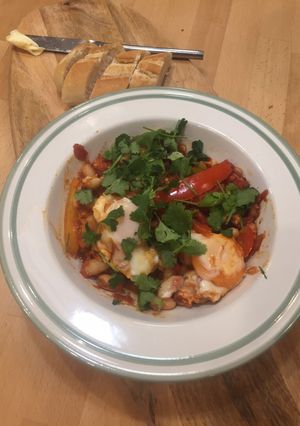 A picture of Shakshuka.