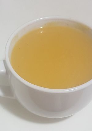 Una foto de Crema de calabacín y zanahoria