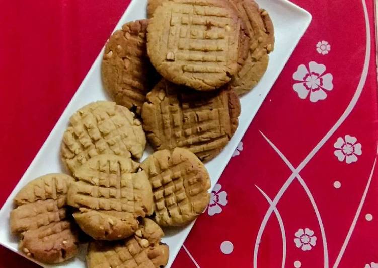 Step-by-Step Guide to Make Super Quick Homemade Eggless peanut butter atta biscuits