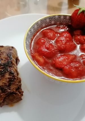 Une photo de Salsa de fraises épicée