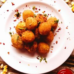 A picture of Potato Corn Cheese Balls.